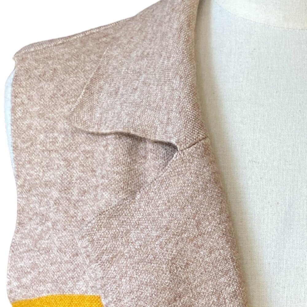 Thml Color Block Longline Knit Open Cardigan Slee… - image 3